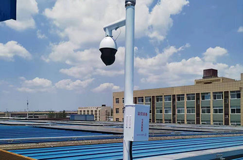屋顶新能源发电4G监控球机摄像头